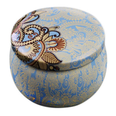 

Retro Floral Iron Storage Boxes Wedding Candy Packing Box Party Favors Boxes Case 85cm Coffee Tea Bottle Jar