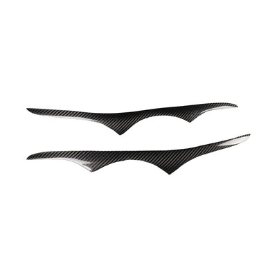 

2pcs Carbon Fiber Headlight Eyelid Stickers Trim Black For BMW E92 Coupe M3 335i