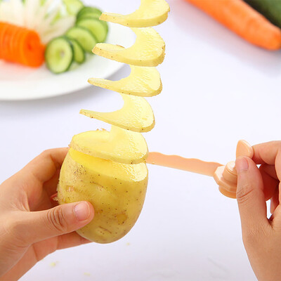 

JPGIF Magic Potato Cutter Carrot Spiral Slicer Cutting Models Kitchen Cooking Tools
