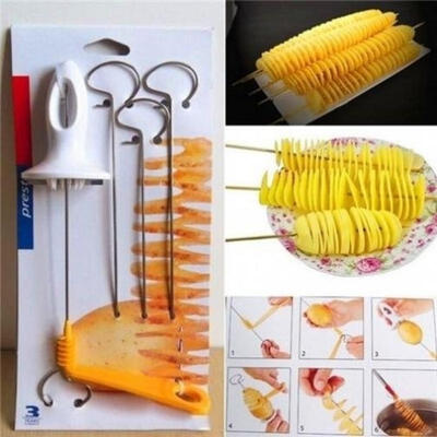 

Manual Tornado Potato Spiral Cutter Slicer Potato Making Twist Shredder Tool