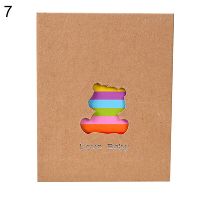 

100 Pages Soft Colorful Animal Family Baby Photo Storage Holder Album Decor