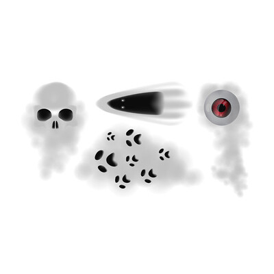 

Removable Scary Ghost Pattern Halloween Decor Window Mural Wall Sticker Room Door Decor Home Kid Room Bedroom Wall Art Decals