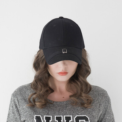 

Mens hat summer sun hat brim metal buckle baseball cap Korean version all style sun hat Street hip hop hat