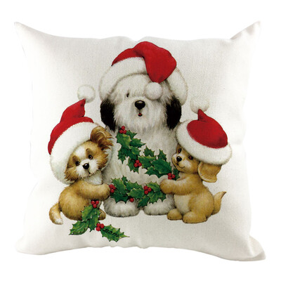

Tailored Christmas Pillow Cover Pillowcases Decorative Sofa Cushion Cover Home Decoration