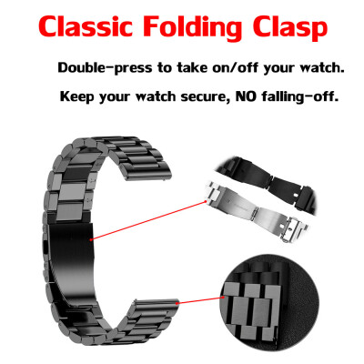 

〖Follure〗Universal Loop Stainless Steel Link Watch Strap Bands Strap Foldover Clasp 18MM