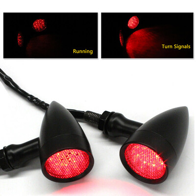 

Motorcycle LED Brake Driving Turn Signal Tail Lights Taillight Universal 2 Pcs