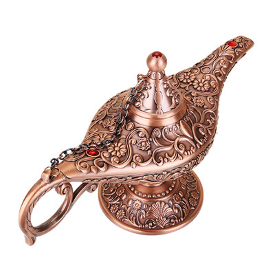 

Aladdin Magic Lamp Retro European Crafts Alloy Furnishings Russian Wishing Lamp Home Table Decoration 2019 New