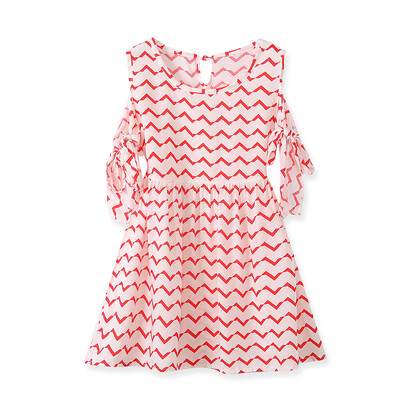 

Cute Little Girl Casual Dresses Summer Casual Baby Girls Floral Print Short Sleeve Dress Kids Toddler Pageant Sundress