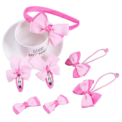 

Baby Girl Hairbands 7 Pcs Floral Bowknot Elastic Headbands Holiday Party Hair Band Headwear Accessories