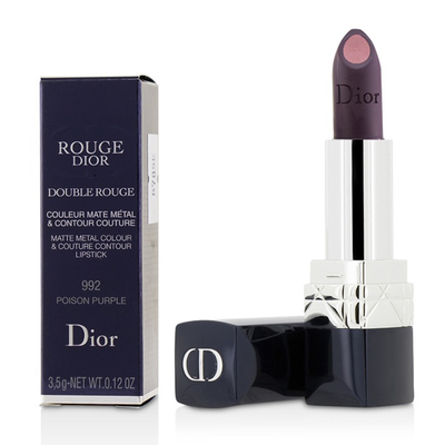 

CHRISTIAN DIOR - Rouge Dior Double Rouge Matte Metal Colour & Couture Contour Lipstick - 992 Poison Purple 35g012oz