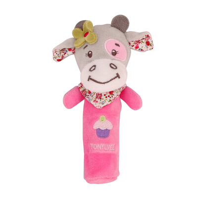 

Siaonvr Animals Hand Bells Musical Baby Soft Toys Developmental Rattle Bed Kids A