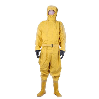 

Anti-strong acid labor insurance piece overalls resistant to strong acid jumpsuit light semi-closed chemical protective clothing p