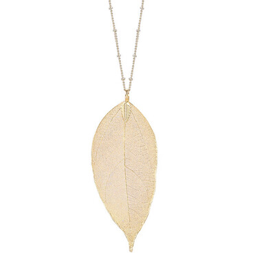 

Women Fashion Leaves Leaf Sweater Pendant Necklace & Ladies Long Chain Jewelry