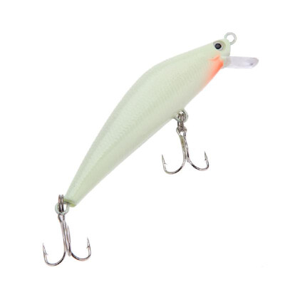 

Lixada 3D Luminous Night Bait Minnow Lure Hard Bait Lure Fish Hook 82mm 8g Artificial Fishing Tackle Accessory With Two Triangle H