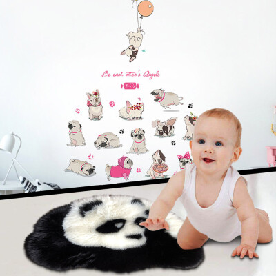 

Gobestart Panda Rug Hairy Carpet For Living Room Plain Fluffy Bedroom Faux Baby Play Mat