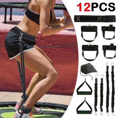 

12PCS Vertical Resistance Bands Set Jump Bounce Trainer Device Leg Strength Training