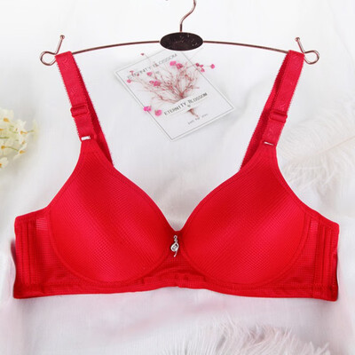 

Women Push Up Bra Sexy Plus Size Padded Cotton Bra Black Red Skin Pink Lace Bralette Intimates Wireless Seamless Bra