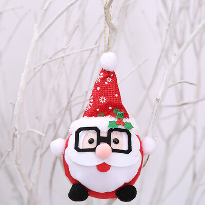 

Gobestart Christmas Ornaments Gift Santa Claus Snowman Tree Toy Doll Hang Decorations