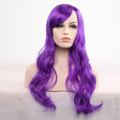 

Gobestart 70cm Womens Heat Resistant Hair Blonde Long Curly Full Wig