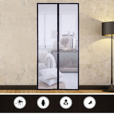 

Striped anti-mosquito curtains Free magnetic stripe summer encryption screen curtains Magnetic soft curtains