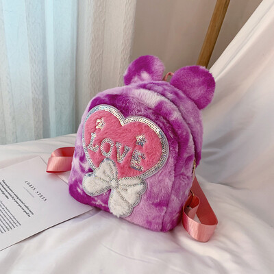 

Tailored Fashion Women Childrens Plush Student Waterproof Capacity Backpack Travel Bag