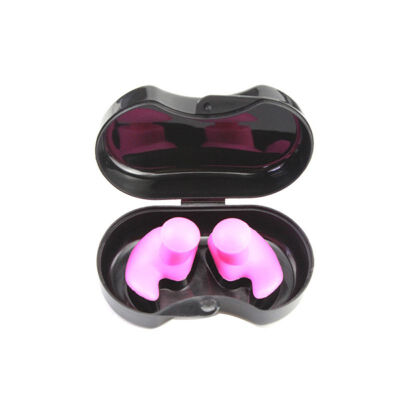 

1 Pair Soft Silicone Ear Plugs Waterproof Noise Reduction Sleeping Swimming Study Work Earplugs Multicolor