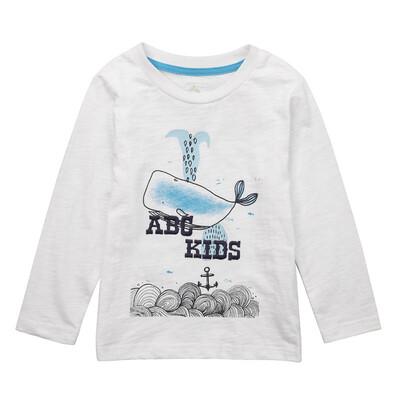 

Childrens Cartoon Print Fashion T-shirt New Autumn Boys Casual Tops Children Long-sleeved Tees Kids Clothing 2-12Y