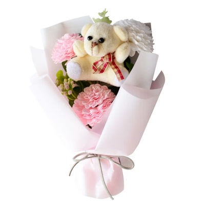 

Valentines Day Rose Flower Soap Flower Bear Gift Box Flower Birthday Gift Home Garden Wedding Party Party Supplies