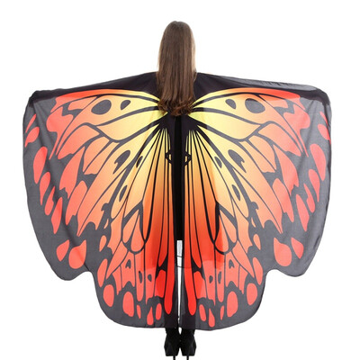 

Rotating Butterfly Shawl Decorated Women Butterfly Print Chiffon Beach Scarvesbelly Dance Butterfly Wings For Dance Adults Kids