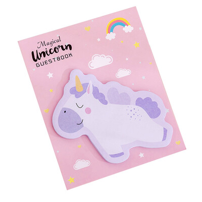 

Lovely Creative Novelty Newfangled Rainbow Unicorn Notes Page Label Sticky Notes