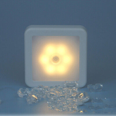 

〖Follure〗6 LED Wireless PIR Auto Motion Sensor Infrared Night Light Cabinet Stair Lamp