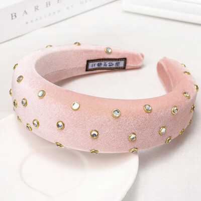 

Fashion Headband Womens Velvet Thick Sponge Ring Headbands Hair Headwear