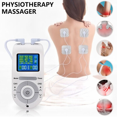 

12 Modes Tens Machine Unit with 4 Electrode Pads for Pain Relief Pulse Massage EMS Muscle Stimulation Tens Electroestimulador