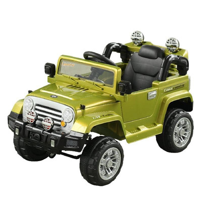 

12V Kids Electric Battery Ride-On Toy Jeep Car w Remote Control-Olive Green