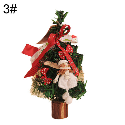 

26cm Christmas Tree Wooden Plastic Home Hotel Bar Club Xmas Party Ornament Decor