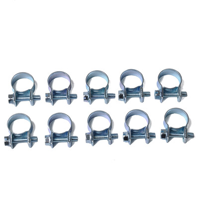 

10PCSSet 11-13MM Carbon Steel Galvanized Surface Mini Clamp Fuel Hose Clamp Air Hose Clip Industrial Electronic