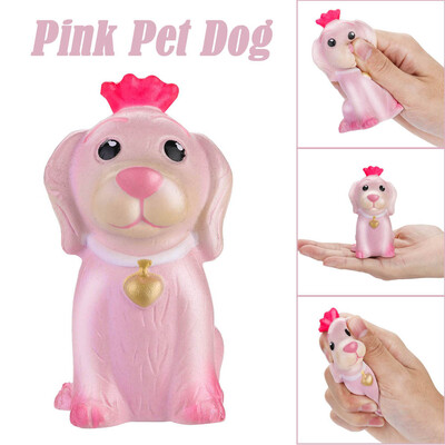 

YIWULASqueeze Stress Reliever Pink Pet Dog Cream Scented Slow Rising Toys Gifts