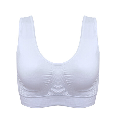 

Comfortable Shockproof Sports Bra Mesh Hollow Out Breathable Bra Vest Yoga Push-up Fitness Support Sportswear Top