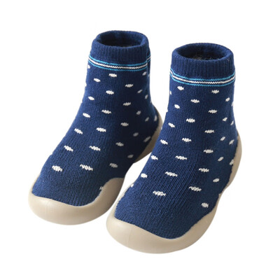 

Autumn Baby Boys Girls Shoes Infant Cotton Cartoon Print Socks Warm Anti Slip Floor Socks Shoes Leg Warmer