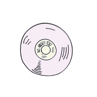 

New Brooch Cartoon Pink Bag Phone Radio Disc Brooch Lapel Pin Backpack Bags