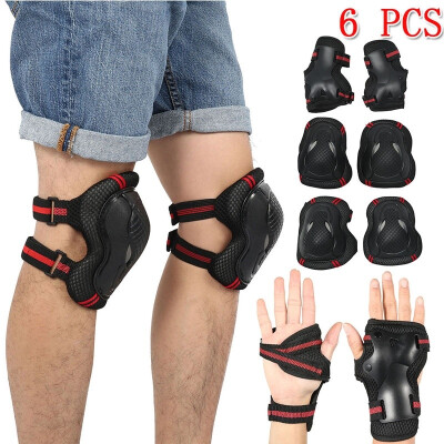 

Willstar 6 PCS Roller Skates Protector Set Wrist Protective Pads Elbow Wrist Knee Pads Sport Safety Protective Gear Guard