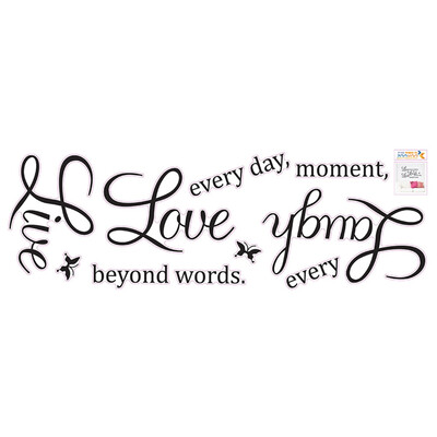 

Butterfly Word Love Family Home Cite Wall Stickers Art Room Removable Decals DIY