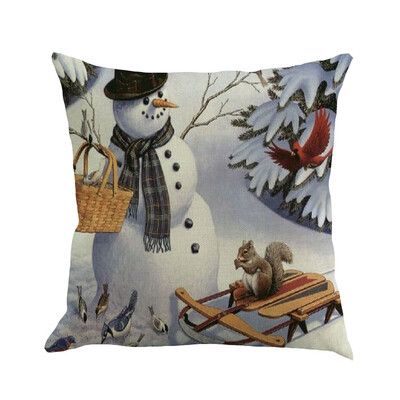 

Tailored Christmas Pillow Cover Pillowcases Decorative Sofa Cushion Cover 45x45cm
