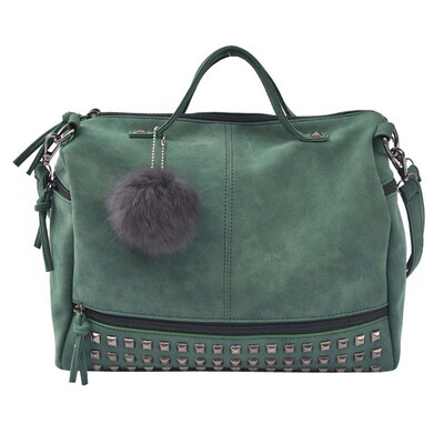 

Gobestart Women Rivet Handbag Large Tote Satchel Shoulder Bag Travel Bag