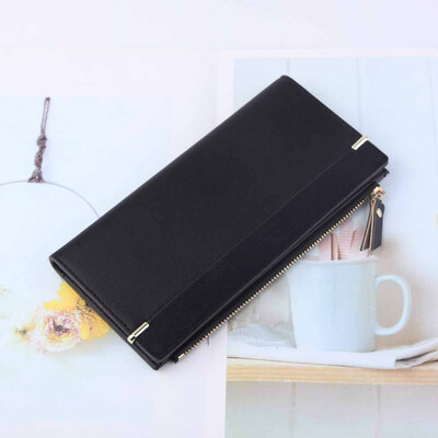 

Tailored Women Long Wallet Fashion Zipper Bag Multicolor Wallet Splicing Wild Coin Purse