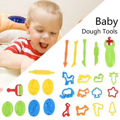 

New Colorful ULTNICE Play Doh Kits 26pcs Smart Dough Tools Plasticine Tools for Children To Play Games