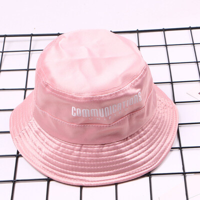

Hat womens spring&summer fashion satin shade hat solid color student fisherman hat tide personality casual potty hat