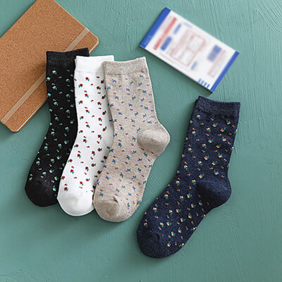 

New 4 Pairs Child Socks Children Cute Christmas Cartoon Socks Print Comfortable Tube Length Anti-slip Casual Socks