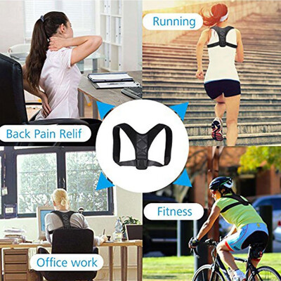 

Men Women Fashion Posture Corrector Adjustable Clavicle Back Support Brace