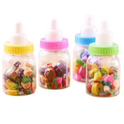 

Mini Kawaii Bottle Rubber Pencil Erasers Toy Office Stationery Fruit Number Shaped Eraser Toys Kids Creative Item Gifts